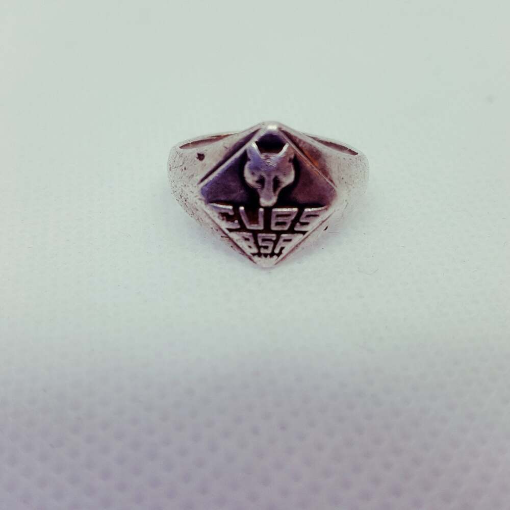 Vintage Sterling Silver Cub Scout Ring Size 5